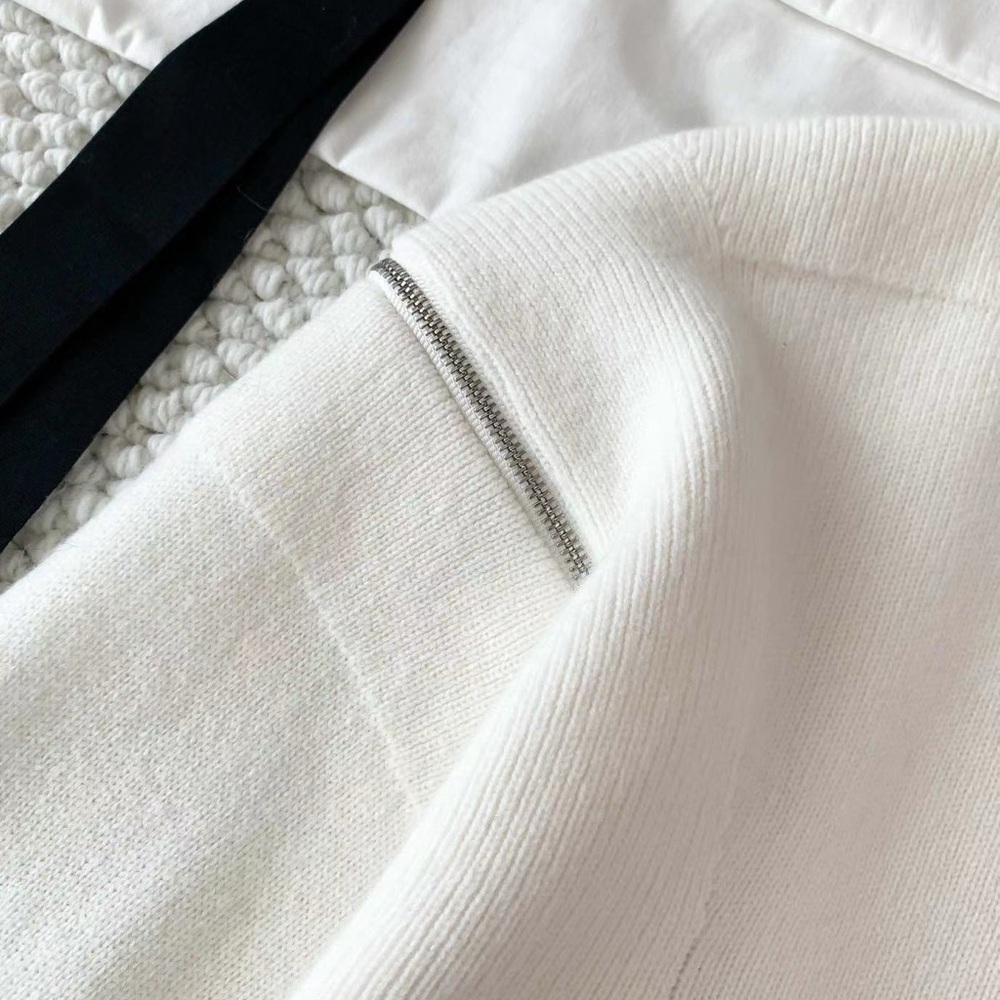 CHANEL White Cardigan Sweater Classic Knit - Picture 6 of 10